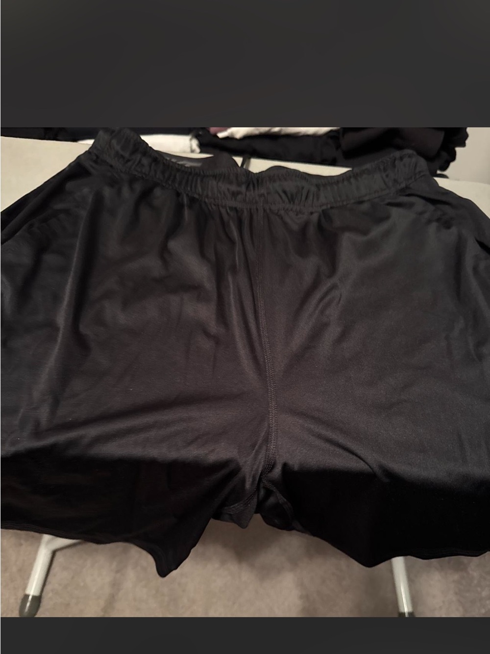 Black Athletic Shorts - Picture 1 of 3